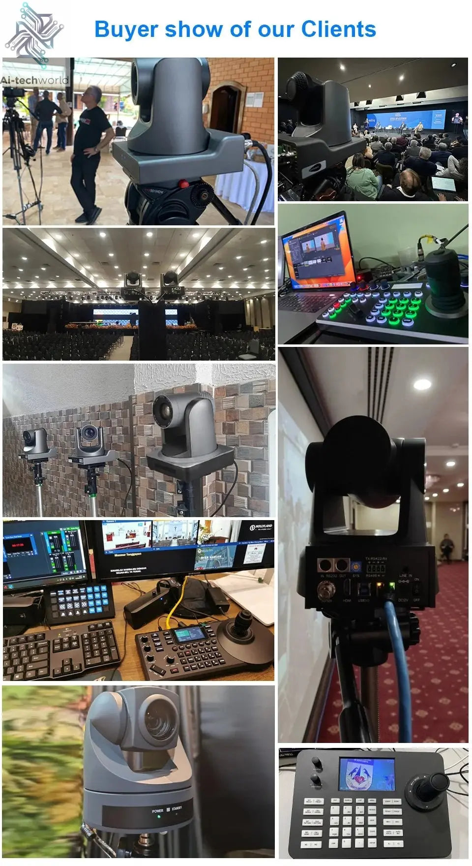 Runpu 4K NDI Camera 60FPS 30X Optical Zoom AI Auto Tracking PTZ Conference Camera with PoE HDMI SDI USB for Live Streaming OBS - Ai - TechWorld