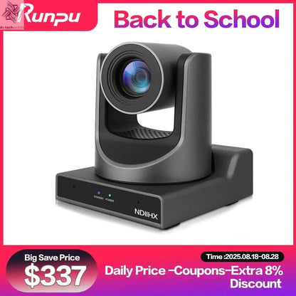 Runpu NDI PTZ Camera Ai Tracking Conference Camera Ptz Video SDI HDMI USB POE Live Streaming Camera for Video Confere Church - Ai - TechWorld