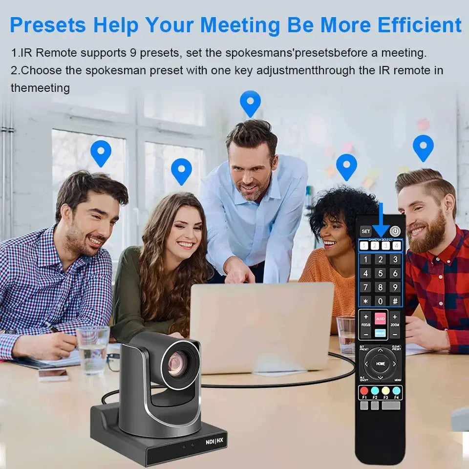Runpu NDI PTZ Camera Ai Tracking Conference Camera Ptz Video SDI HDMI USB POE Live Streaming Camera for Video Confere Church - Ai - TechWorld