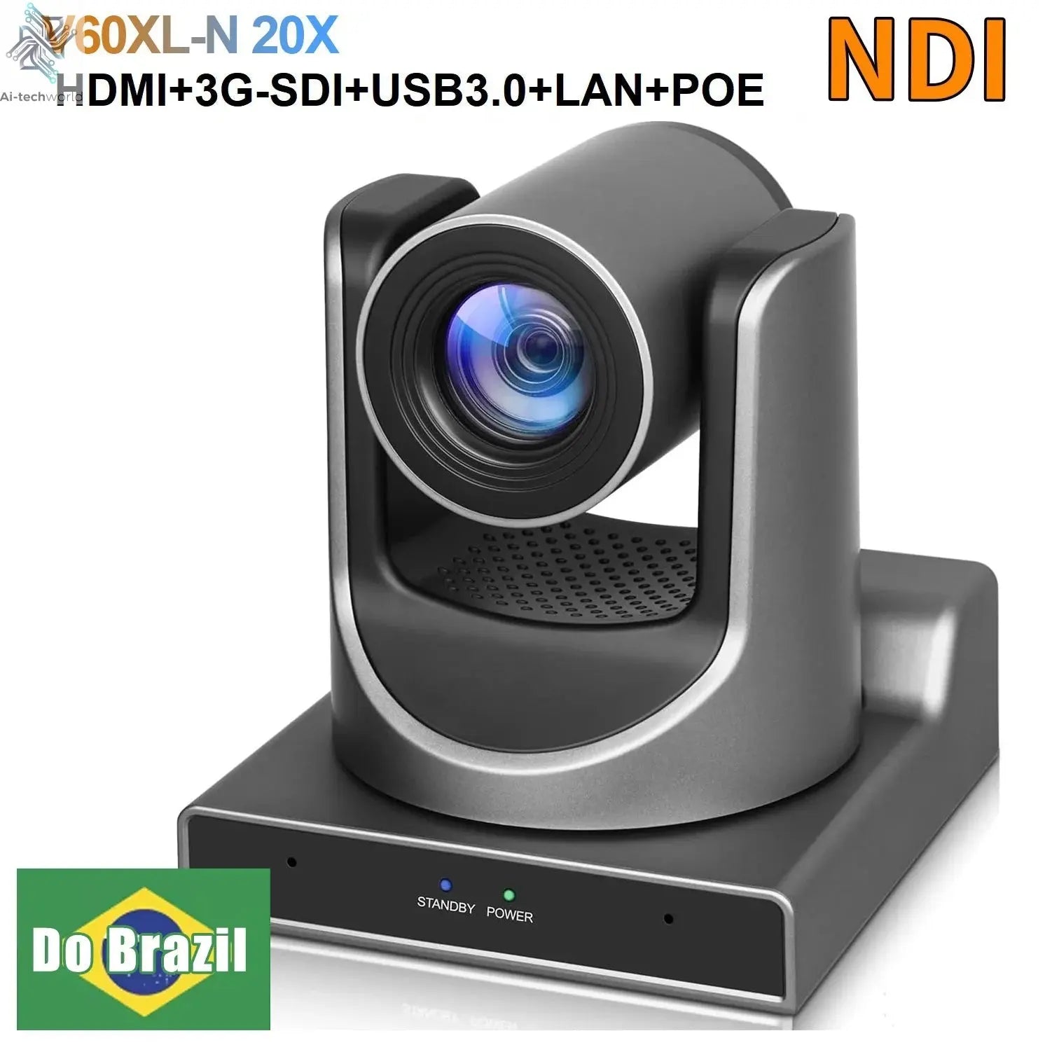 Runpu NDI PTZ Camera Ai Tracking Conference Camera Ptz Video SDI HDMI USB POE Live Streaming Camera for Video Confere Church - Ai - TechWorld