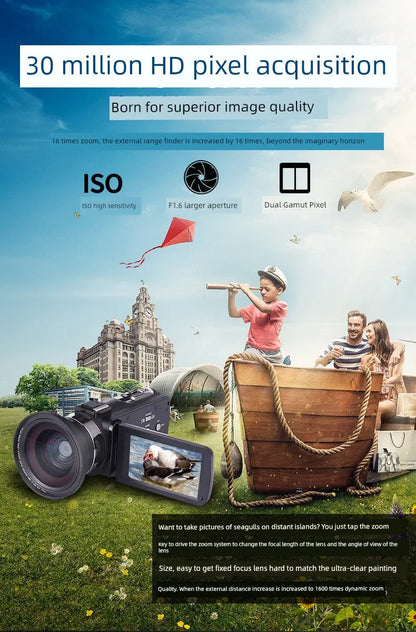 4K HD Digital Camera Infrared Home Video Professional Photography WiFi Wedding Fast Hand Joke Action Sports Camera with WiFi Ai-TechWorld 