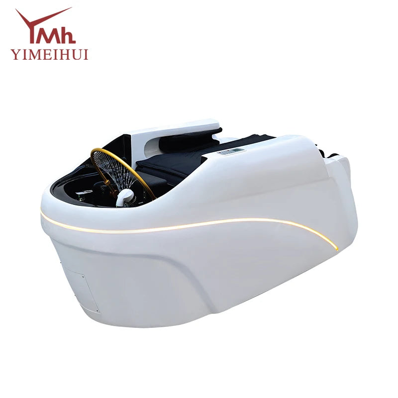 Salon Head Spa Synthetic Leather Head Therapy Beds Automatic Massage Shampoo Bed Ai-TechWorld 