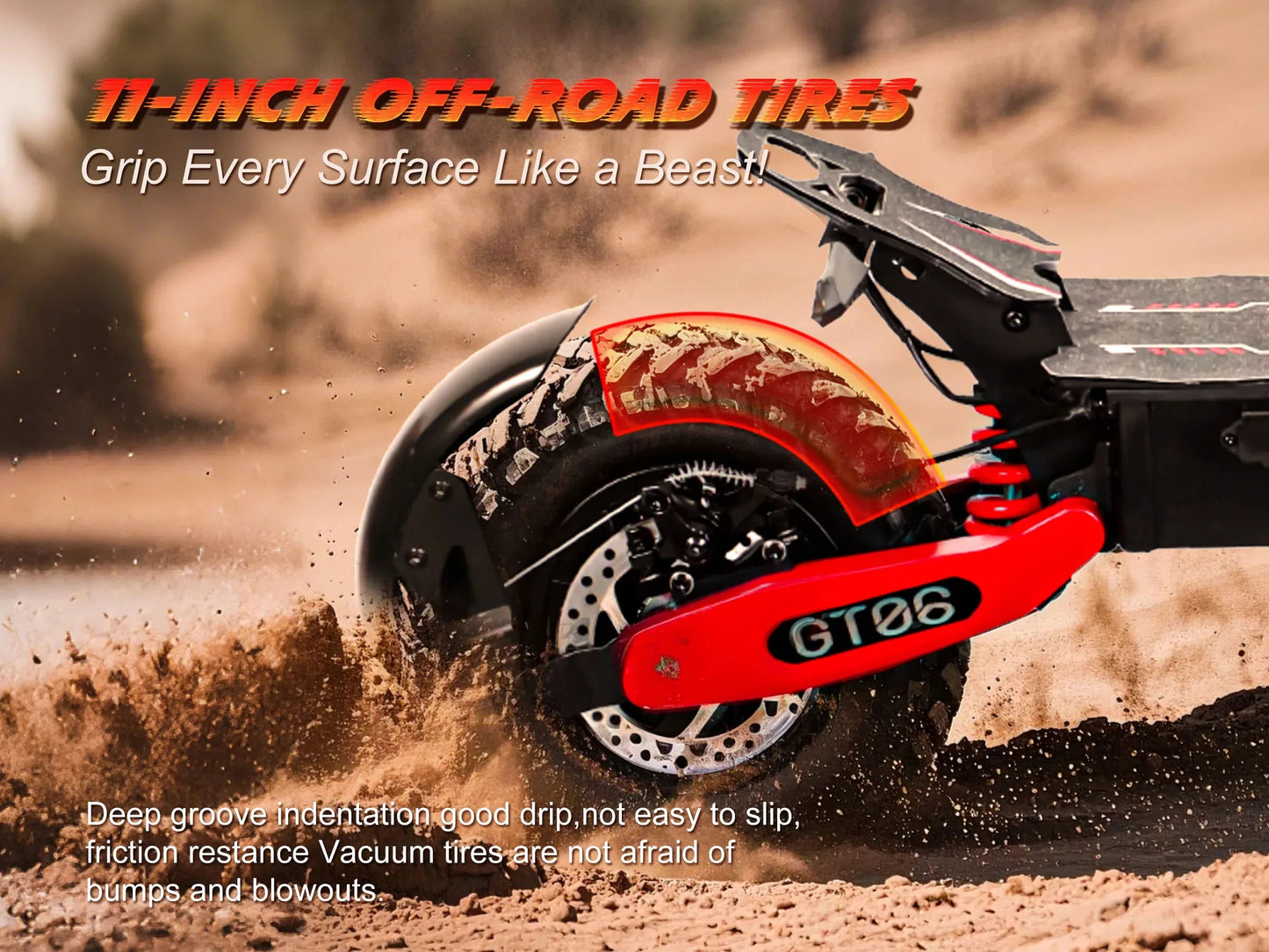 Arwibon GT06 1200W Foldable E-Scooter for Adults -Max Speed 30MPH, 48V 13AH/23.4AH, 11"Off-Road Tires | US Stock, Factory Direct Ai-TechWorld 