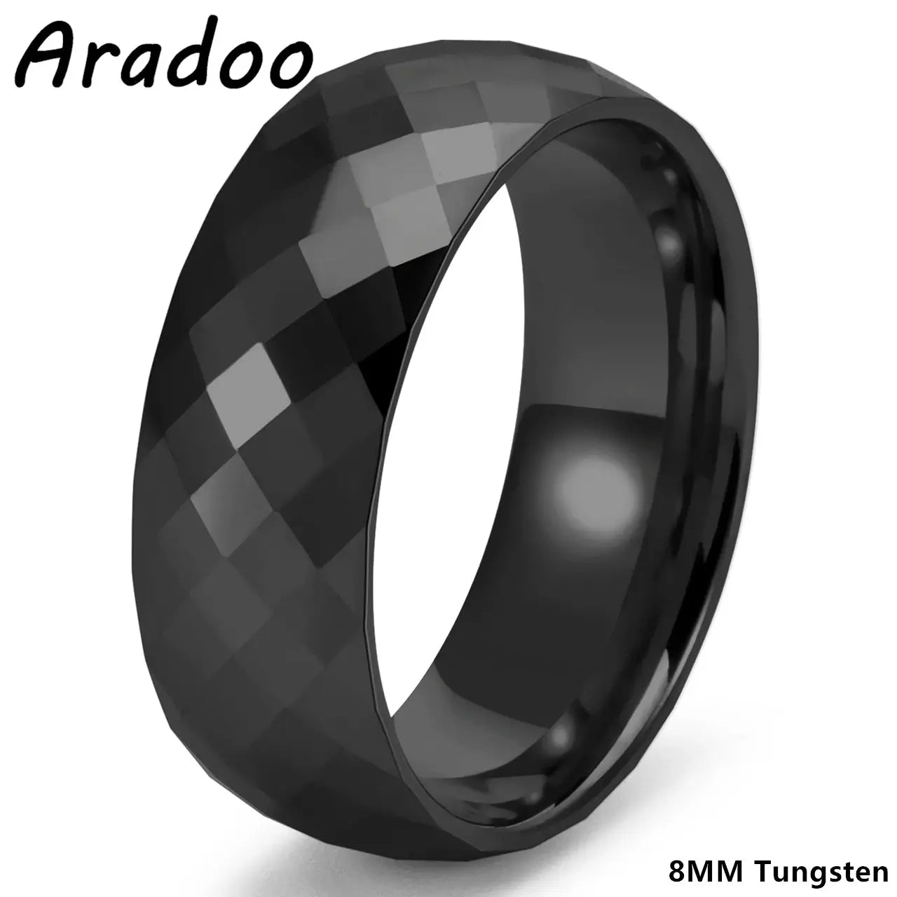 Tungsten Steel Ring Rhombus Luxury Simple Fashion Tungsten Ring Couples Ring Ai-TechWorld 