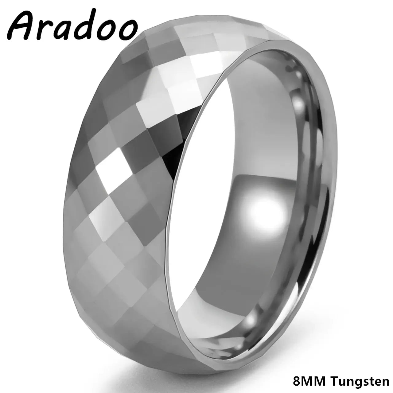 Tungsten Steel Ring Rhombus Luxury Simple Fashion Tungsten Ring Couples Ring Ai-TechWorld 
