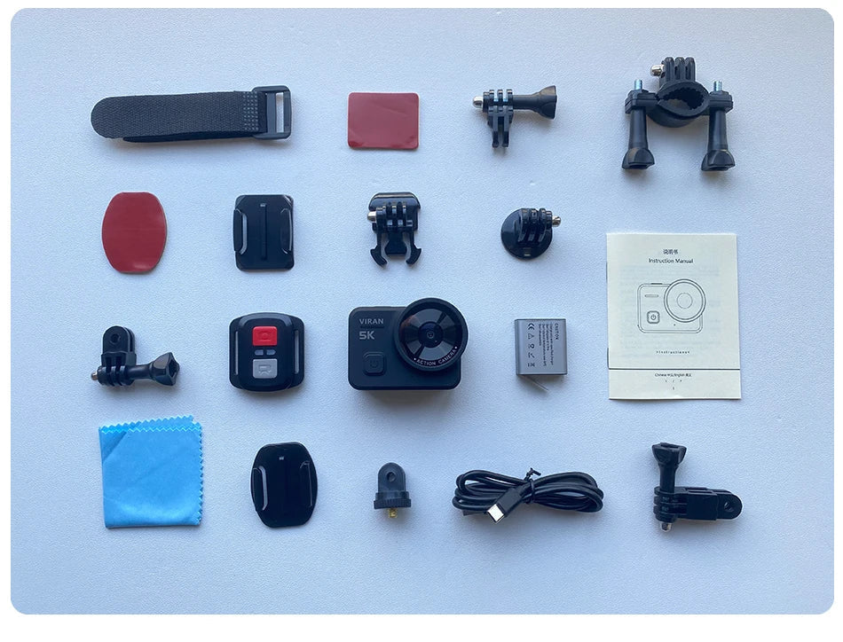 CERASTES V10 5K Action Camera Electronic Image Stabilization 2" Touch LCD 4K Waterproof Action Camera Dashcam Motion Detection Ai-TechWorld 