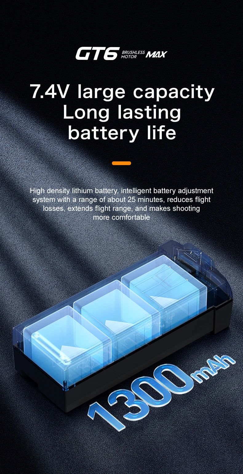 GT6 Professional Drone Long Range Flight Battery Quadcopter 4K HD Wifi Dron Aerial Photography Obstacle Avoidance Aircraft Ai-TechWorld 