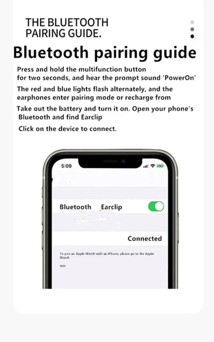 Bluetooth Earphone Clip On Monaural Inear Motion Stereo Bone Conduction Gd28 Business Wireless Earphone Mini Monaural Tws Ai-TechWorld 