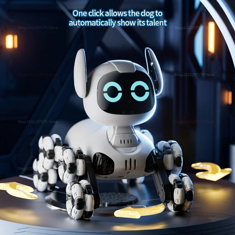 Y9 RC Robot Dog Toy 2.4G Radio Remote Control 8WD Mechanical Pet Dog Touch-sense Music Stunt Electric Toy for Girl Boy Kids Gift Ai-TechWorld 