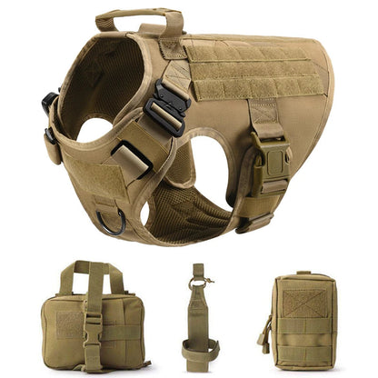 Tactical Military Vest Pet German Shepherd Golden Retriever Tactical  Training Dog Harness and Leash Set For All Breeds Dogs Ai-TechWorld 