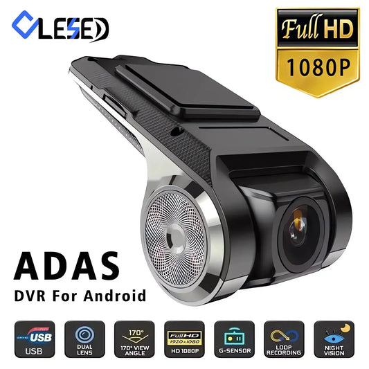 USB Car DVR For Android Media Navigator Dash cam HD Camera Driving Recorder Comes with ADAS Driving Assistance Function Ai-TechWorld 