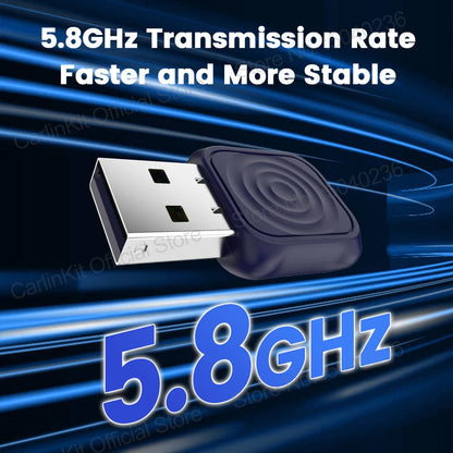 CarlinKit 5.0 Mini Ultra Wireless Adapter Wireless CarPlay Android Auto For OEM Car Plug and Play WiFi Bluetooth Auto Connection Ai-TechWorld 