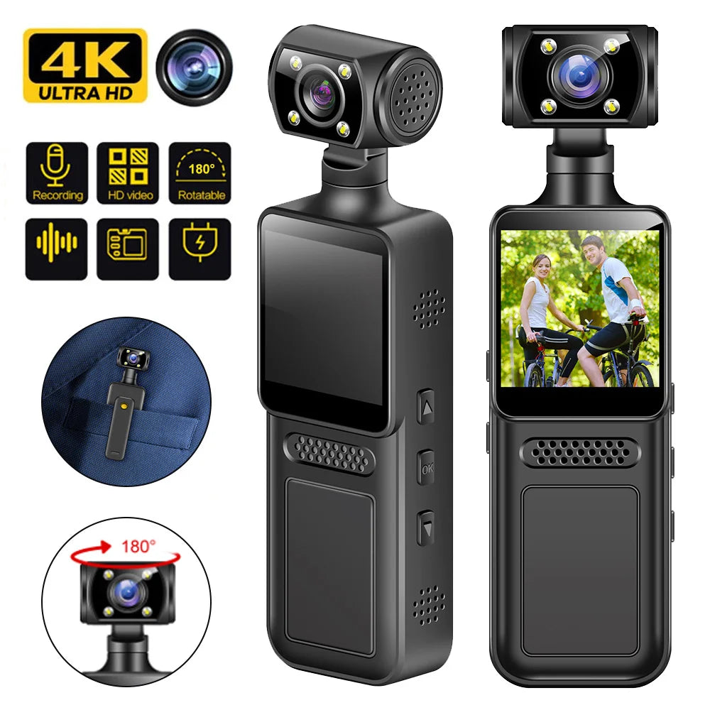 NEW 4K WIth Wifi Hotspot Mini Camera Portable Digital Video Recorder Body Camera Night Vision DVR Miniature Camcorder 2025 Ai-TechWorld 