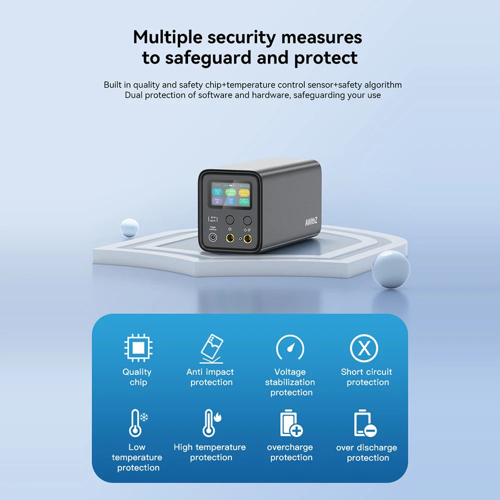AWithZ UF20B Spot Welder Super Farad Capacitor Spot Welding Machine 18650 Lithium Battery DIY Nickel Sheet Welding Machine EU Ai-TechWorld 