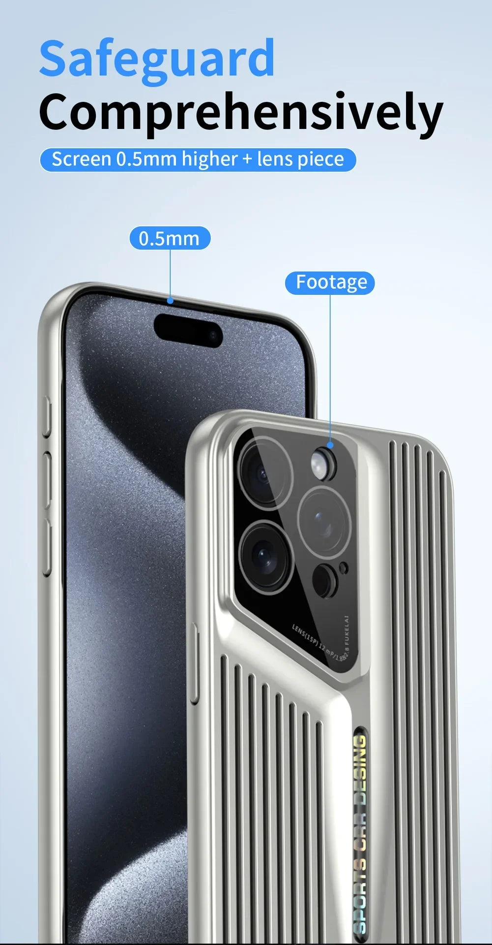 Comes With lLns Film Breathable Heat Dissipation Cooling Cases For iPhone 16 15 Pro Max 14 13 12 11 PC Hard Back Covers Ai-TechWorld 