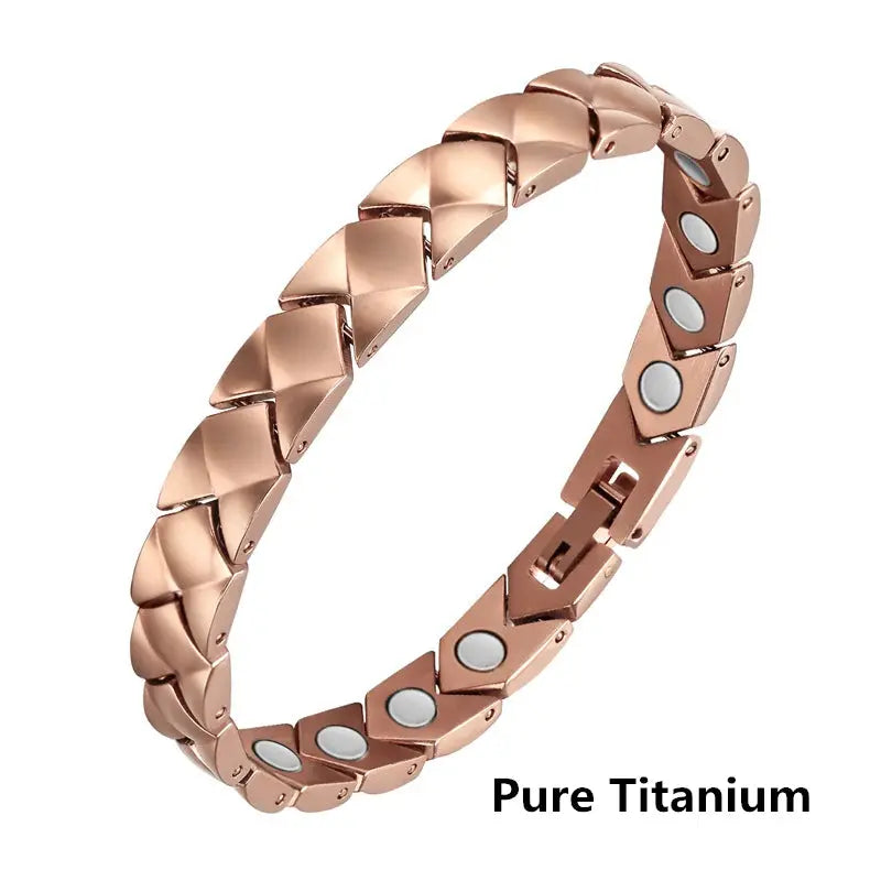 Pure Titanium Hematite Therapy Bracelet Tungsten Ceramic Blood Pressure Slimming Bracelet Weight Loss Bracelet Ai-TechWorld 