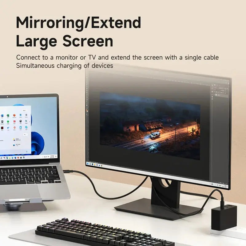 Hagibis Switch Dock for Nintendo Switch/OLED/Switch2 USB C to HDMI Cable Adapter 8K@60Hz HDR 100W PD for Laptop SteamDeck ROG Ai-TechWorld 
