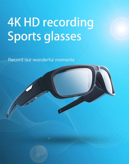 4K HD Glasses Camera Video Driving Record Cycling Video Smart Glasses With Eyewear Camcorder For Outdoor Mini Camera Ai-TechWorld 