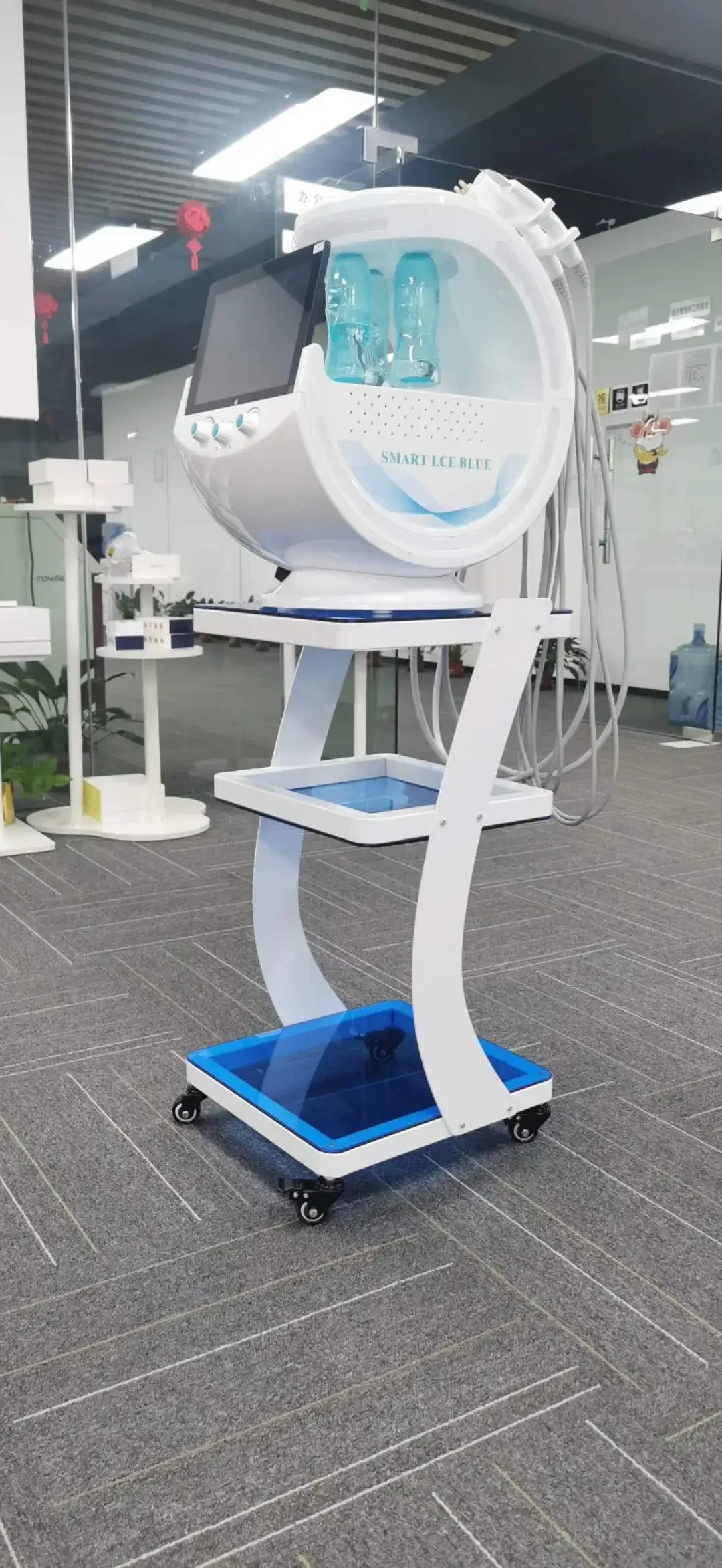 Smart Ice Blue Plus 7 in 1 Oxygen Hydro dermabrasion Bubble Machine Professional Face Hydra Machine rf Lifting ultrason machine Ai-TechWorld 