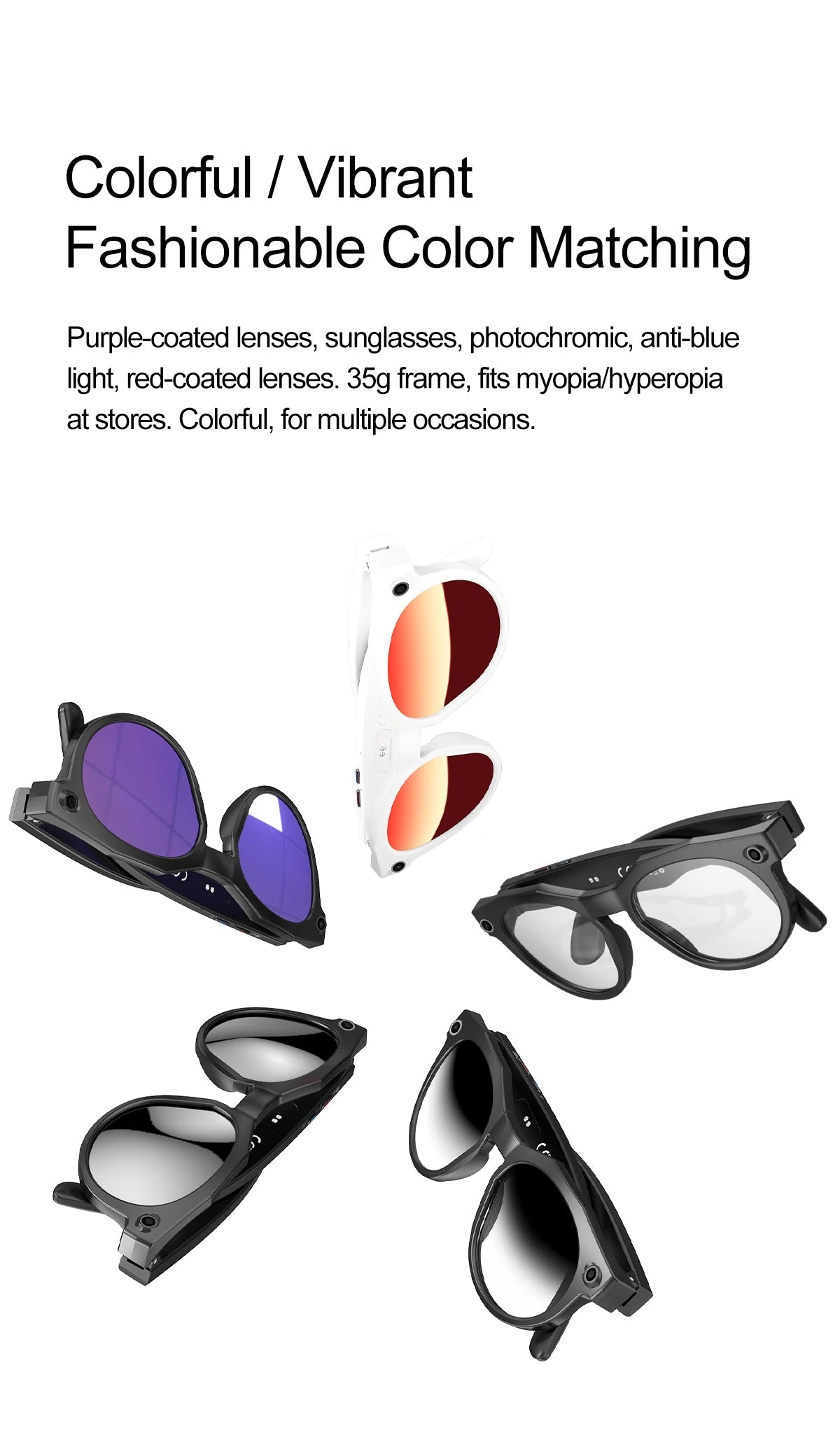 2026 New 4K HD AI Smart Glasses Men 800W Pixel Camera Bluetooth Call 4GB WIFI Transmission Voice Assistant Smart Glasses Women Ai-TechWorld 