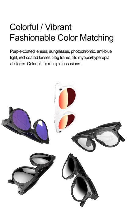 2026 New 4K HD AI Smart Glasses Men 800W Pixel Camera Bluetooth Call 4GB WIFI Transmission Voice Assistant Smart Glasses Women Ai-TechWorld 