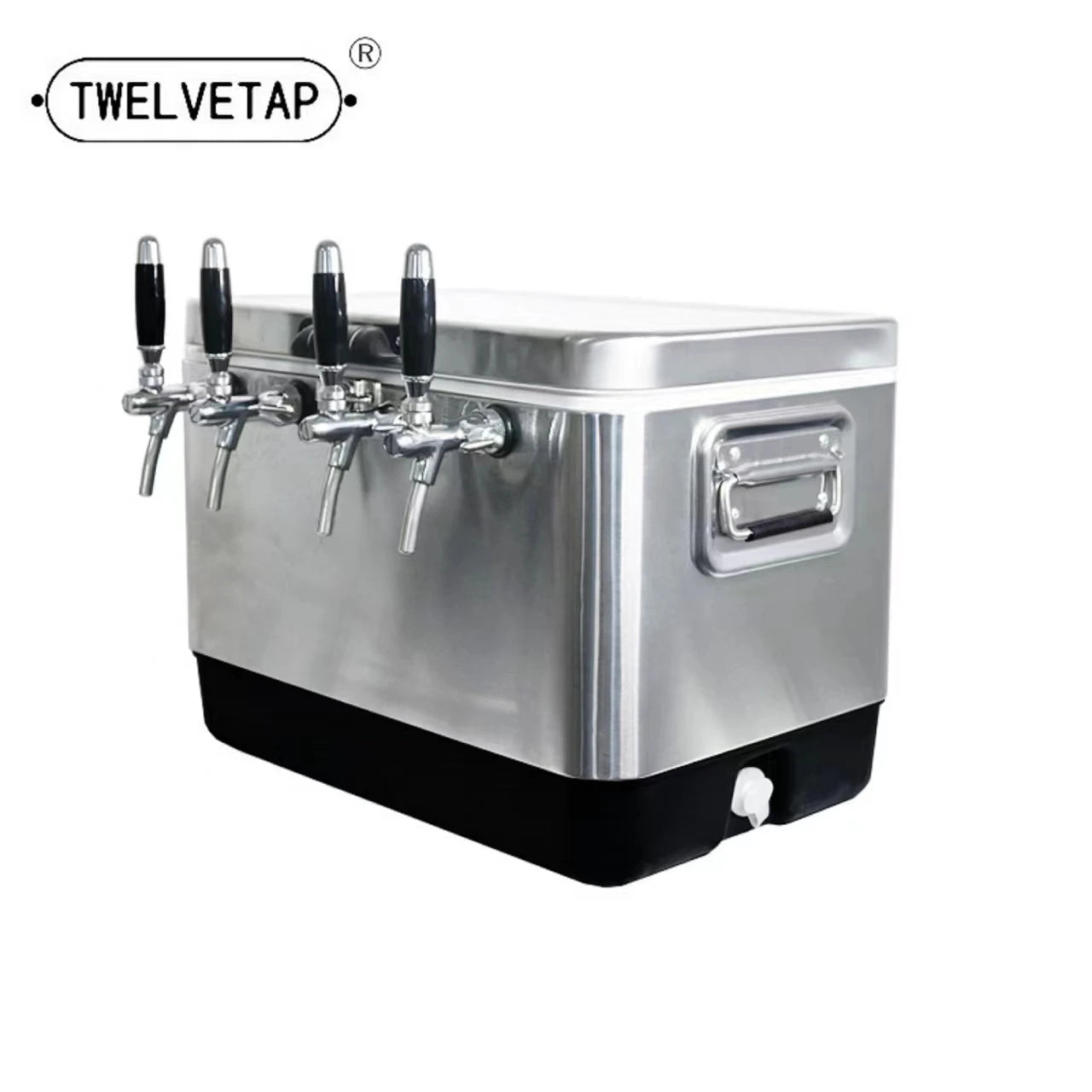 TWELVETAP Jockey Box  Craft Beer Cooling Box Homebrew Portable Bar Stainless Steel Housing Coils Material Outdoor Refrigeration Ai-TechWorld 
