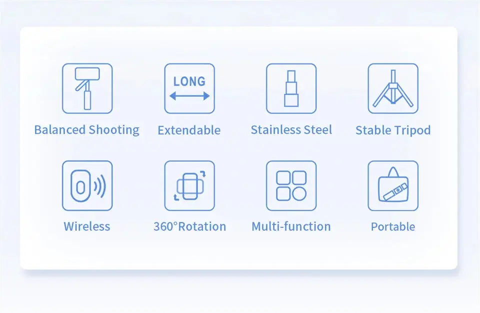 MEUYAG Selfie Stick Tripod with 1708mm Long Monopod Fill Light, Bluetooth Remote, 360° Rotation, 1/4 Interface, for mobile phone Ai-TechWorld 