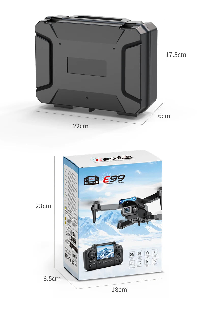 E99 Pro Drone Screen remote control Quadcopter Remote Four Axis Aircraft 8K HD Photography UAV Altitude Fixation Helicopter Toy Ai-TechWorld 