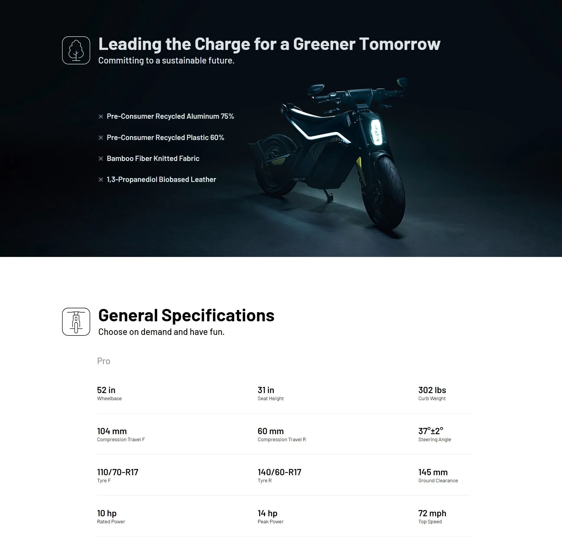 Pro 72V 95/110Kmh High Speed 2025 Electric Motorcycle Adult with EEC EPA Normal battery Range 180 km Ai-TechWorld 