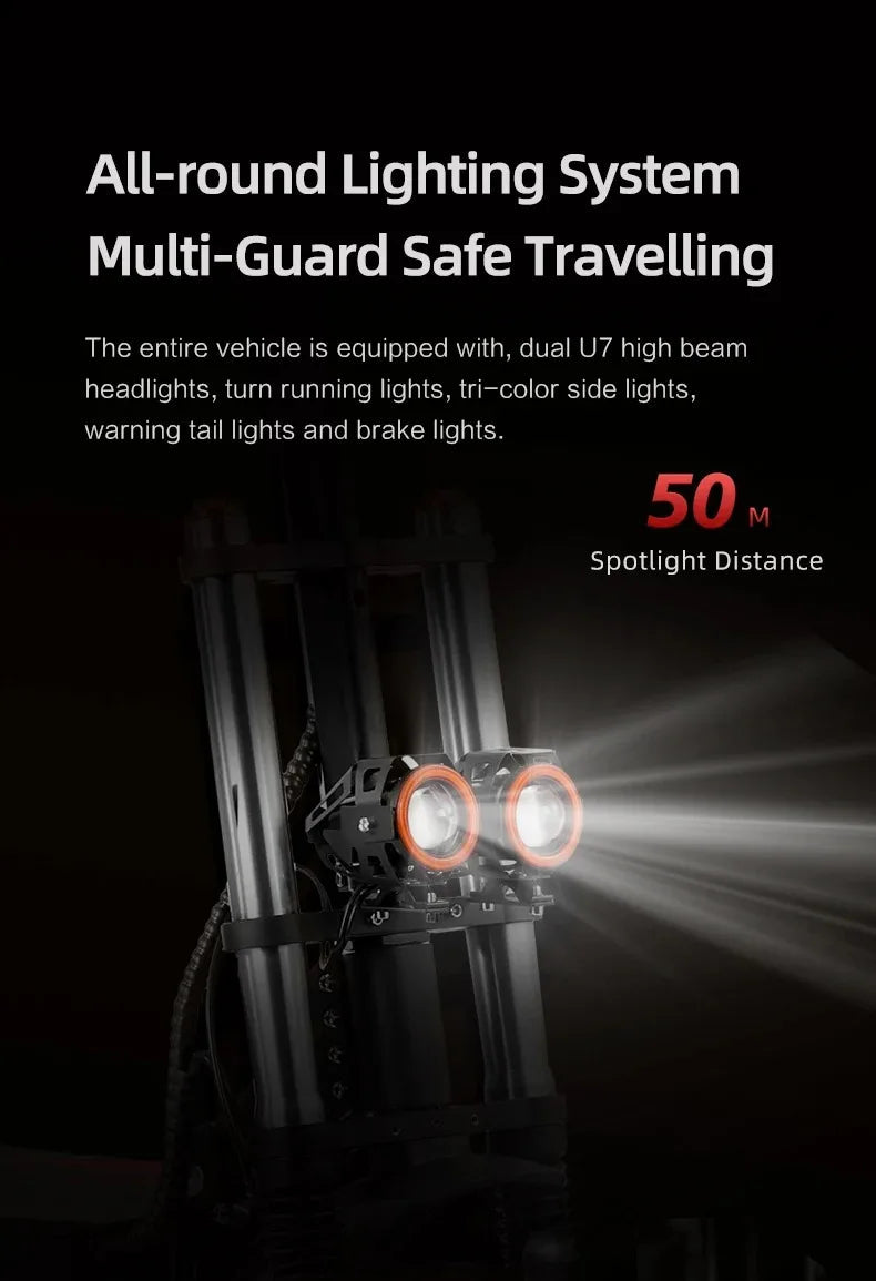 Boyueda S3 EScooters 6000W Dual Motor 60V38ah Hydraulic Oil Brake Electric Scooter Aldult 11 Inch Off-road Vacuum Tire E-Scooter Ai-TechWorld 