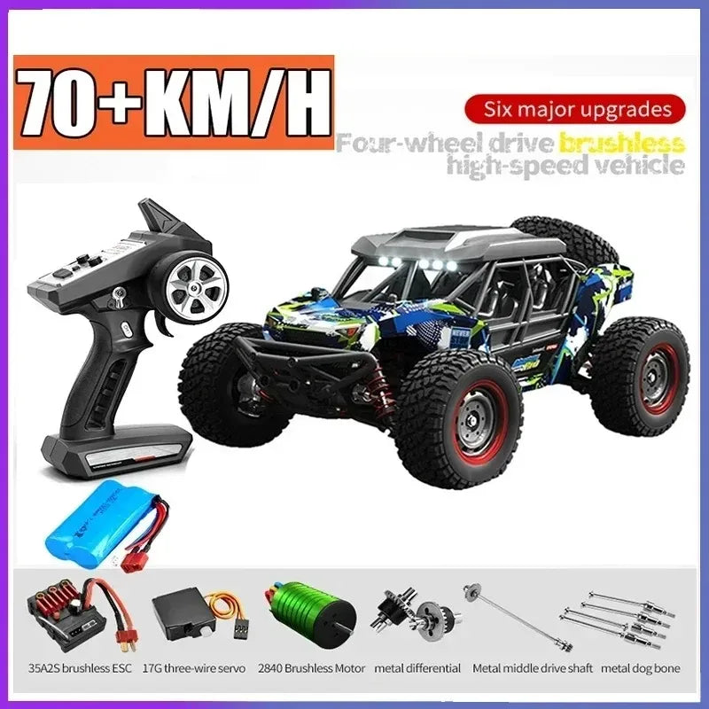 SCY 16106 PRO RC Car 70KM/H 1/16 4WD Off-Road Drift Brushless Electric High Speed Remote Control Vehicle Children Toy Crawler Ai-TechWorld 