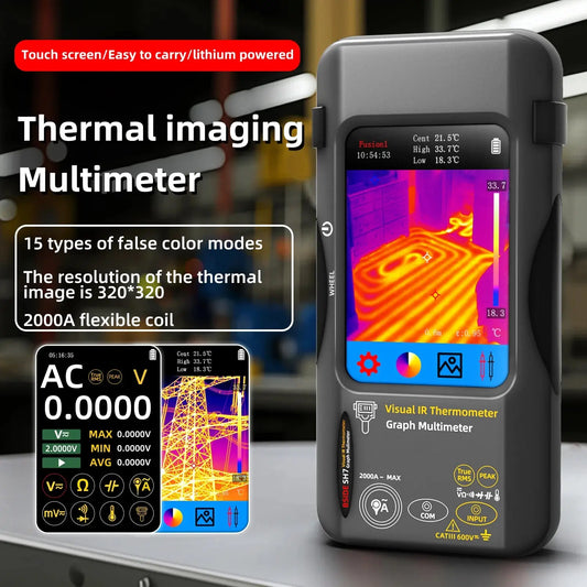 BSIDE SH7 Touch Thermal Imaging Multimeter with IR Camera,320*320 Resolution 20000 counts High Accuracy Voltage Test Pro Ai-TechWorld 