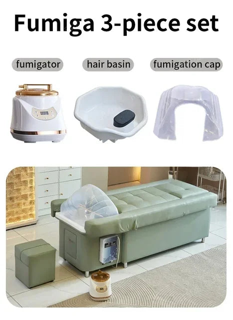 2025 Multifunctional Salon Back Lifting Foot Massage Bed Shampoo Chair Pedicure Head Spa Bed Shampoo Bed Ai-TechWorld 