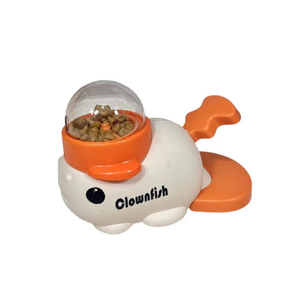 2-in-1 Interactive Dog Toy Pet Automatic Food Treat Dispenser Cartoon Duck Design Slow Food Pet Snack Feeder for Dog Training Ai-TechWorld 