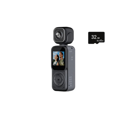 4K Dual lens Pocket Camera WIFI Vlog Camera Outdoor DV 180° Rotatable Anti-shake Bodycam Sports Action Portable Recorder Ai-TechWorld 