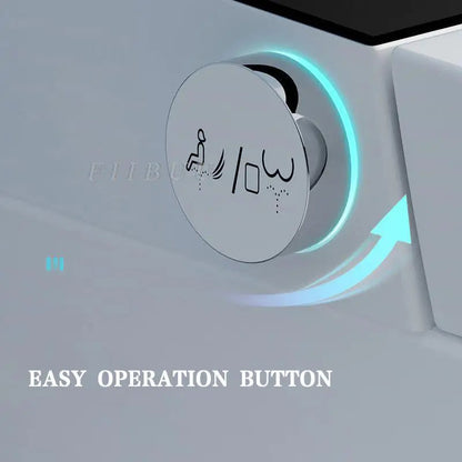 Luxury Smart Toilet Built In Water Tank Toilet Heated Seat Elongated Toilet Blackout Food flush Night Light Built-in Bidet Seat Ai-TechWorld 