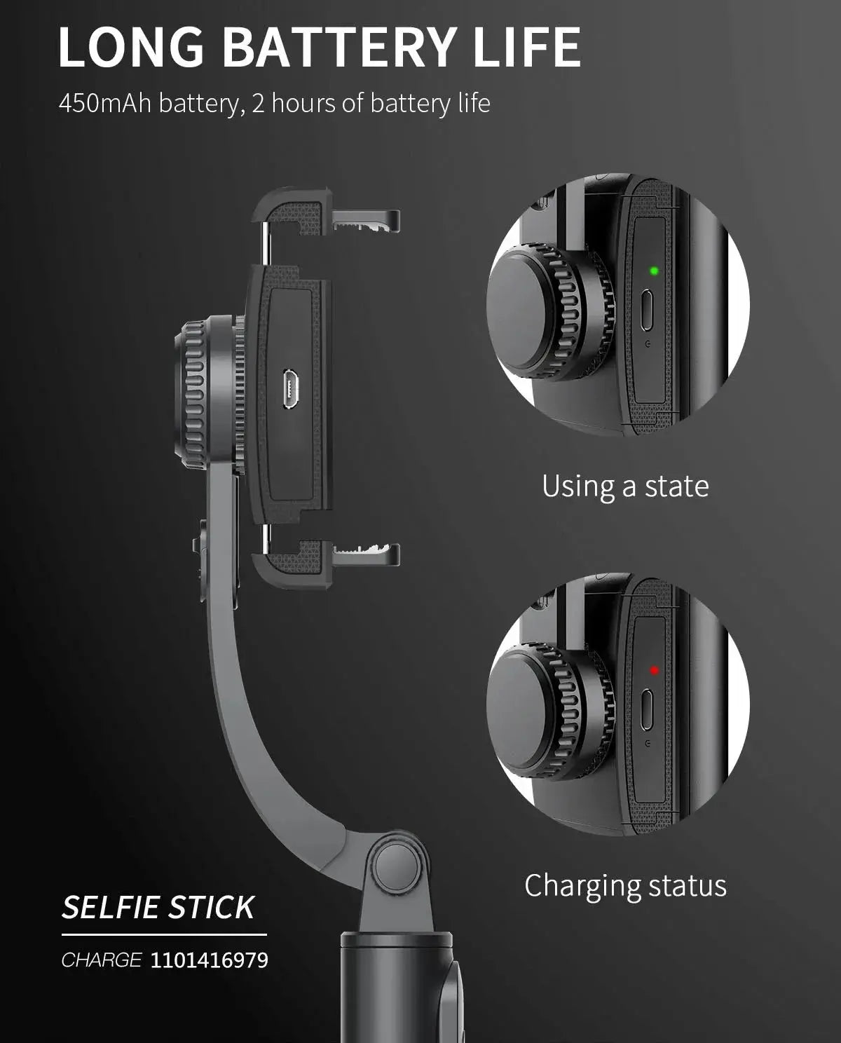 COOL DIER 2023 NEW Phone Gimbal stabilizer Wireless Bluetooth selfie stick tripod Stabilizer holder bracket For Smartphone live Ai-TechWorld 