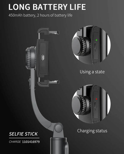 COOL DIER 2023 NEW Phone Gimbal stabilizer Wireless Bluetooth selfie stick tripod Stabilizer holder bracket For Smartphone live Ai-TechWorld 