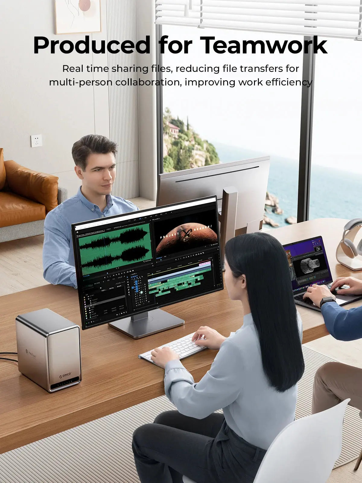 ORICO Personal Network Attached Storage Support Remote Access Share Data Intelligent Classification Automatic Backup 2/5-bay Ai-TechWorld 