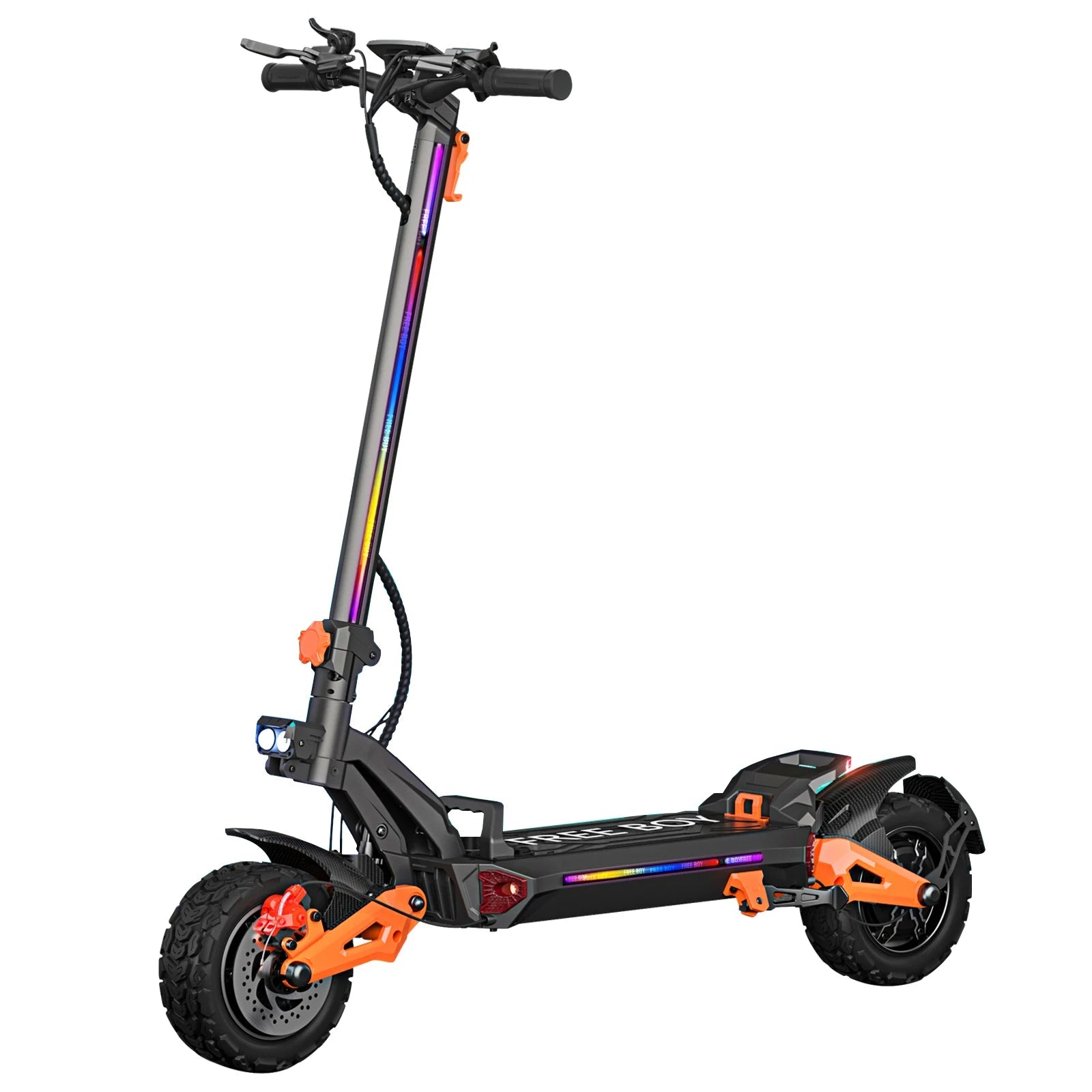 FREEBOY 6000W Fast Electric Scooter for Adult, Daul Motor 50mph, 60V 30Ah, 11'' Off Road Tires, 55miles Range, Foldable eScooter Ai-TechWorld 