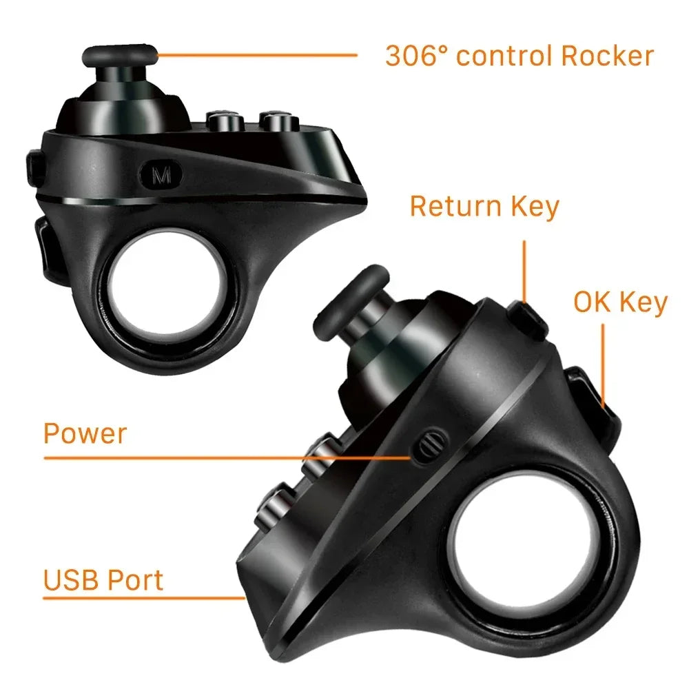 Wireless Bluetooth Gaming Finger Mouse Remote Control Handle Adapter Gaming Mause Pages Function Tablet Mobile Phone Android Ai-TechWorld 