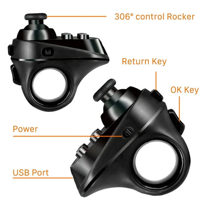 Wireless Bluetooth Gaming Finger Mouse Remote Control Handle Adapter Gaming Mause Pages Function Tablet Mobile Phone Android Ai-TechWorld 