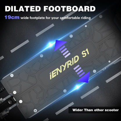 IENYRID IE-S1 Electric Scooter 800W Motor 48V15AH Lithium Battery E-Scooter 10-inch Off-road Tires Foldable E-Scooters Ai-TechWorld 