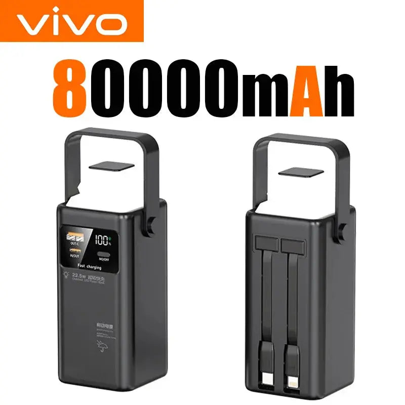 VIVO 80000mAh Power Bank Large Capacity Portable Outdoor Emergency Ai-TechWorld 