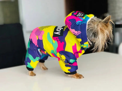 Thicken Warm Dog Jumpsuit Winter Pet Dogs Clothes for Chihuahua Coat Waterproof Hoodie Puppy Overalls Poodle Jacket Pet Apparel Ai-TechWorld 