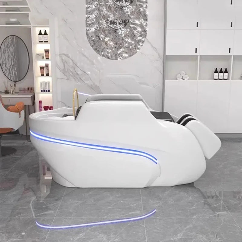 Professional Shampoo Chair Wash Hair Salon Head Spa Bed Shampoo Chair Stylist Luxury Electronic Massage Full Cadeiras Furniture Ai-TechWorld 