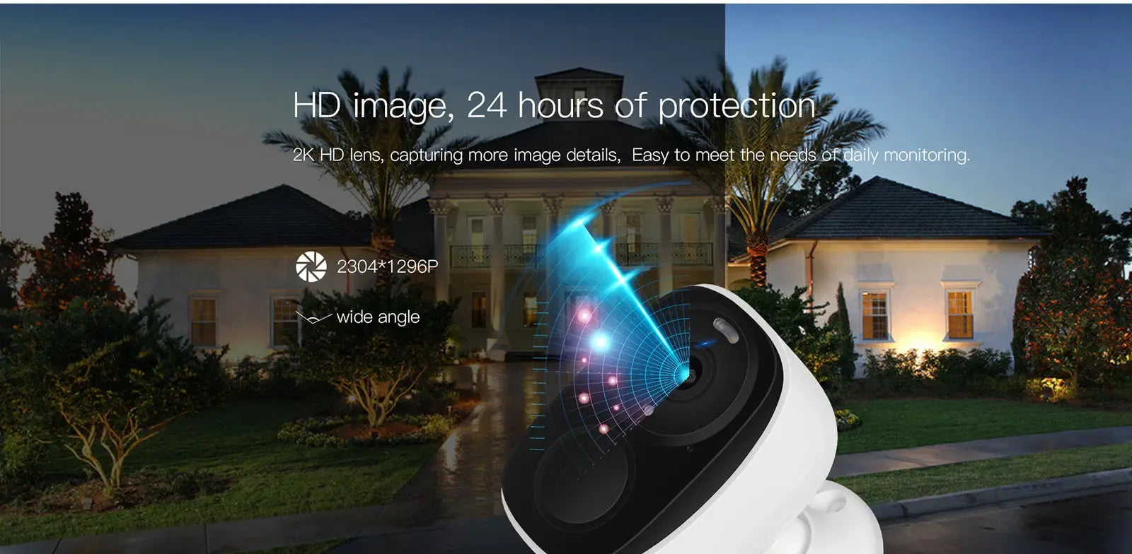 WIFI Survalance Camera 3MP Security Protection Outdoor IP Camera Smart Home Night Vision Video Recorder Battery Powered Ai-TechWorld 