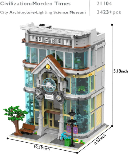 Building Blocks for Adults Science Museum, House Model Display and Collection Office Room Decor, City Technology Construction Se Ai-TechWorld 