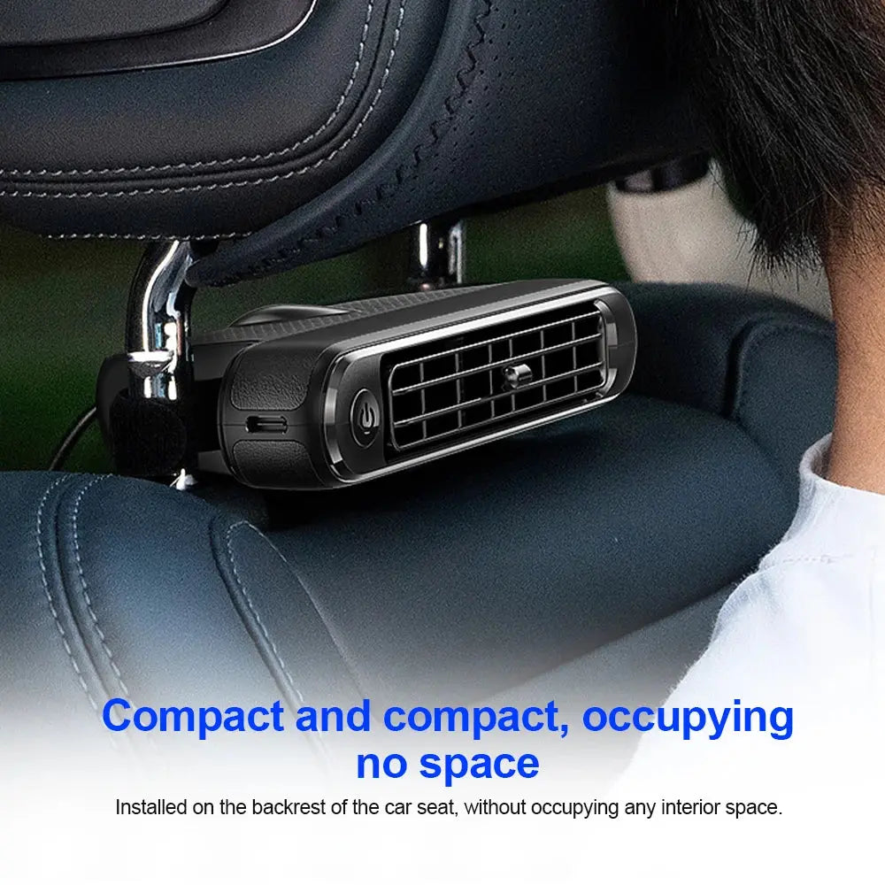 Portable Car Seat Cooling Fan Car Rear Backrest Electric Fan USB Power Supply Fan Air Conditioner Car Interior Accessories Ai-TechWorld 