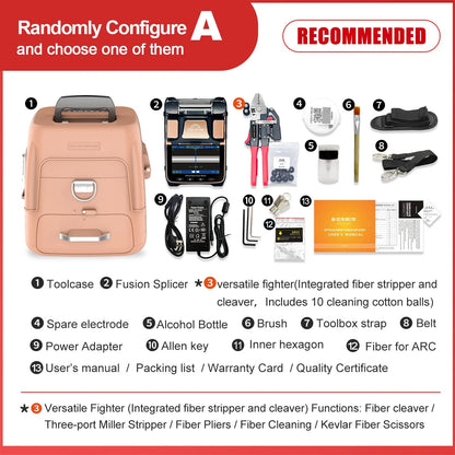 Signalfire AI-9 AI-6Ap Fusion splicer Machine 6 motor 5S splicing machine with VFL Optic power meter tool kits CE free shipping Ai-TechWorld   ai-techworld